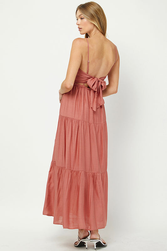 Mellow Rose Tiered Maxi Dress - YD1169BJ01