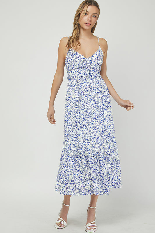 Ditsy Floral Print Midi Sundress - YD1483BJ01