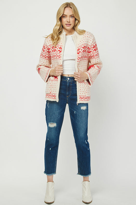 Holiday Cozy Knit Jacket - YW6036KJ