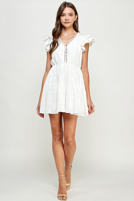 Serenity Ruffle Tiered Dress - YD1149EJ