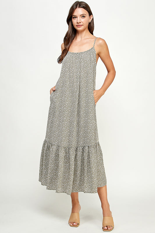 Daisy Meadow Tiered Maxi Dress - YD1171BJ