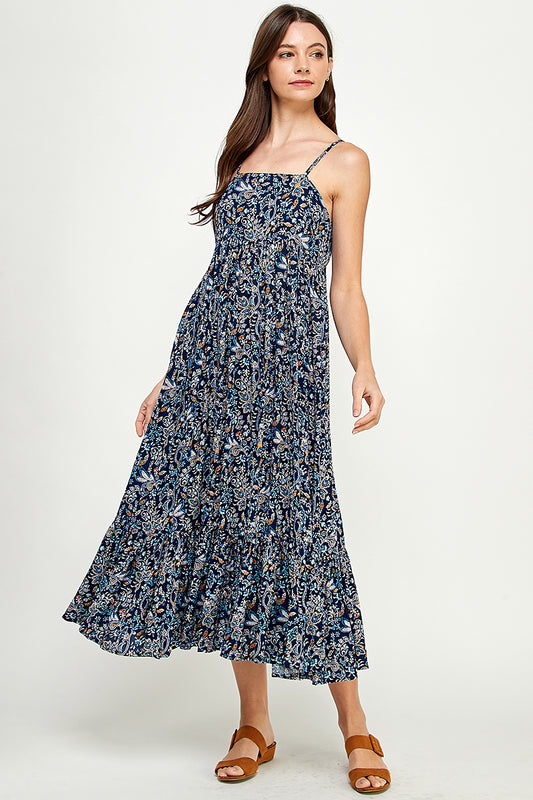 Yura Bohemian Paisley Maxi Dress - YD1182BJ