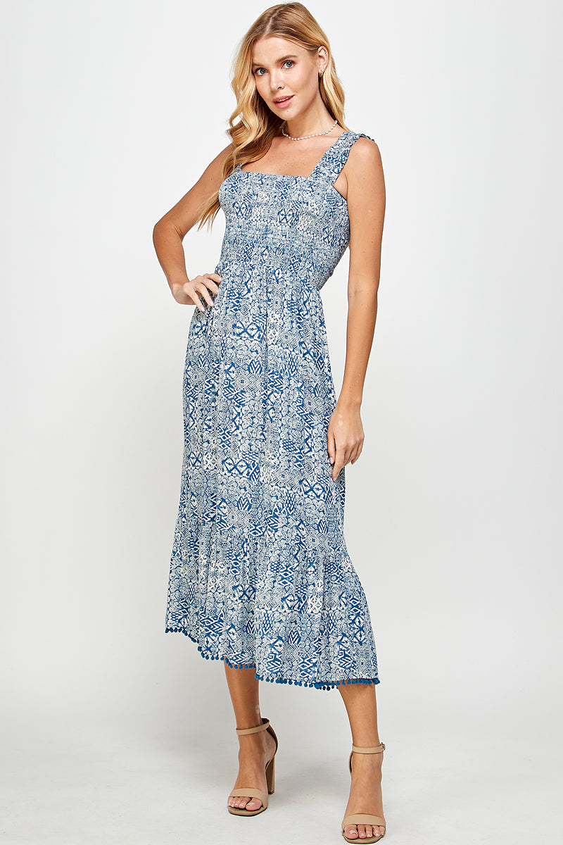 Sunset Meadow Smocked Dress - YD1124BJ