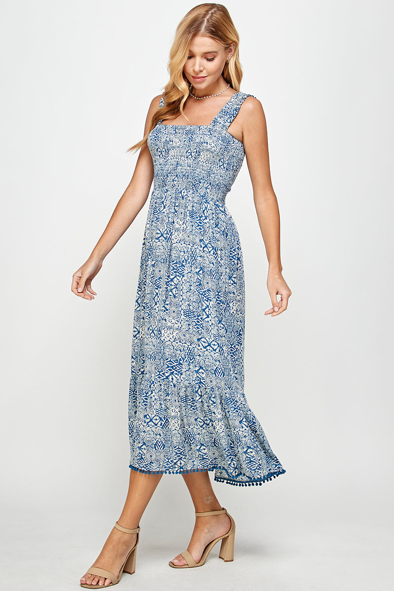 Sunset Meadow Smocked Dress - YD1124BJ