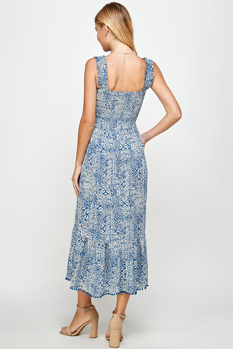 Sunset Meadow Smocked Dress - YD1124BJ