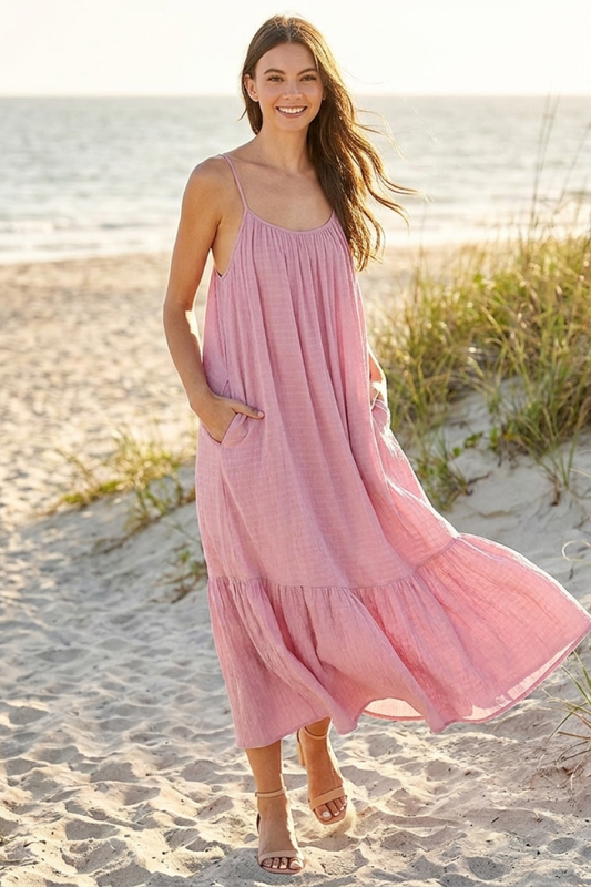 Lily Lane Tiered Back-Tie Dress - YD1170BJ