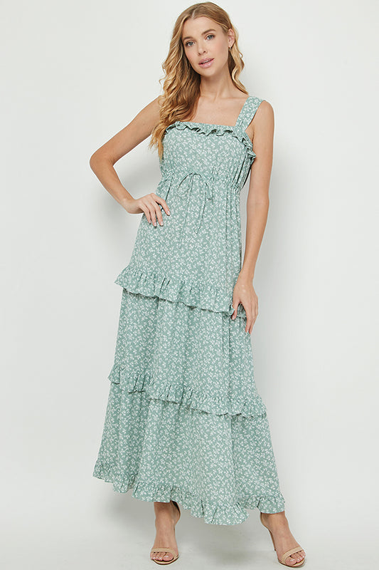 Yura - Romantic Floral Maxi Dress - YD1275KJ