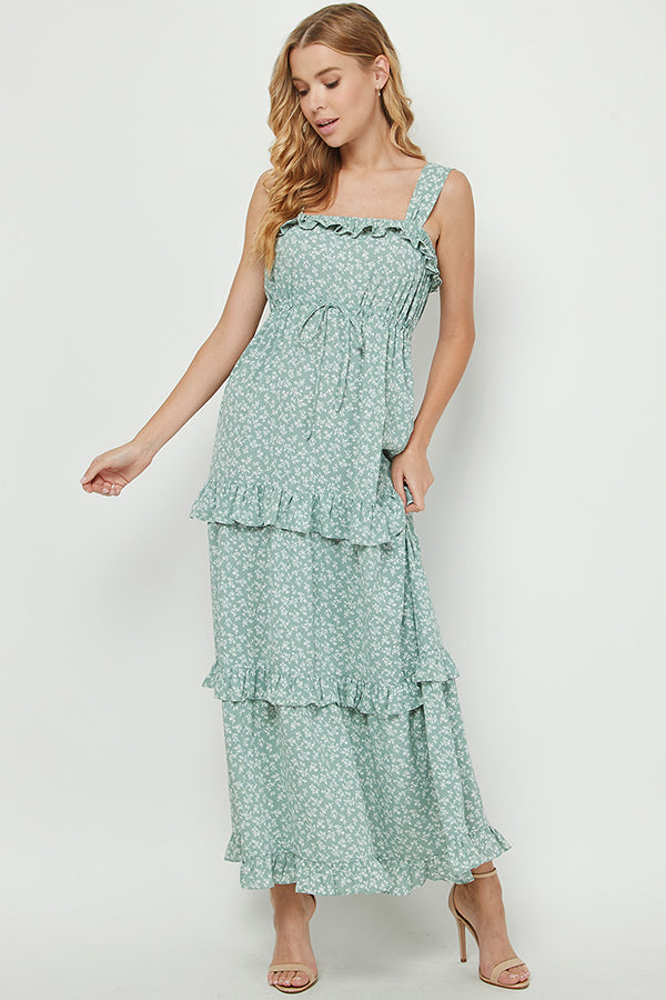 Yura - Romantic Floral Maxi Dress - YD1275KJ