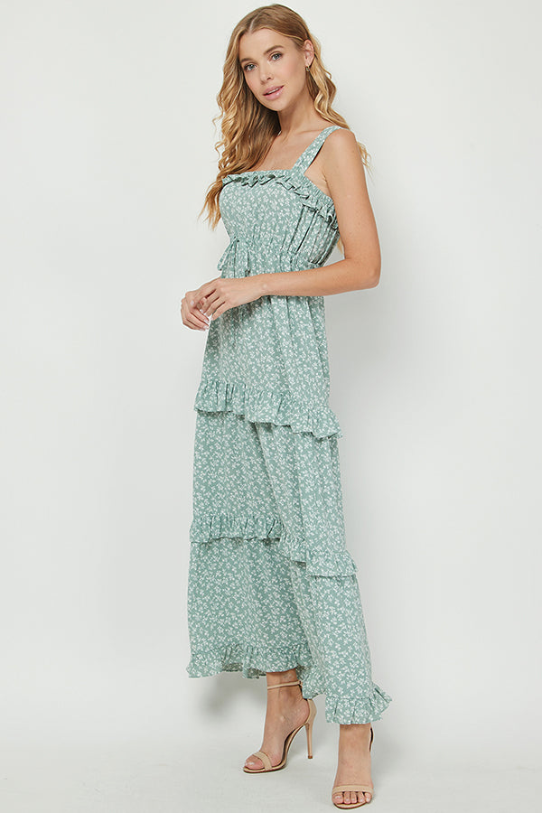 Yura - Romantic Floral Maxi Dress - YD1275KJ