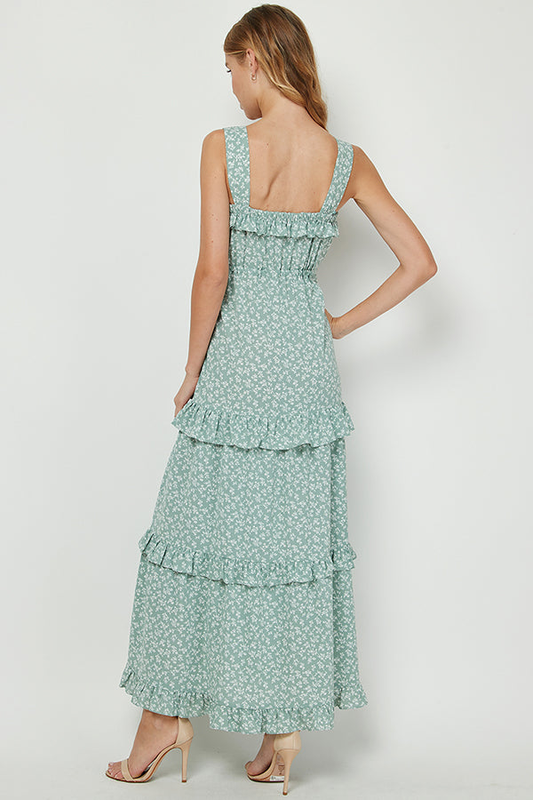 Yura - Romantic Floral Maxi Dress - YD1275KJ