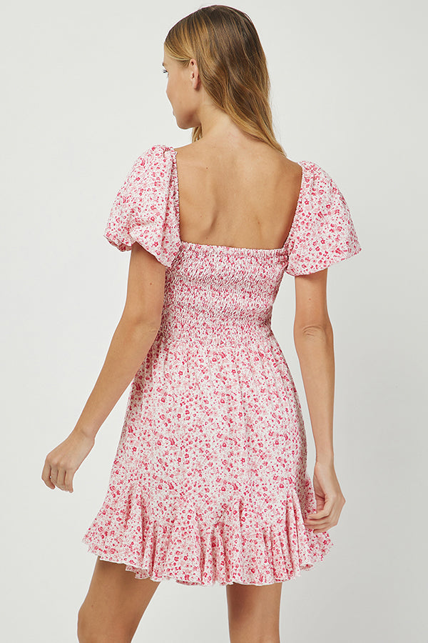 Rosy Meadow Smocked Dress - YD1409BJ