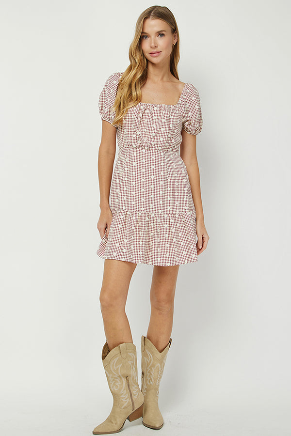 Cherrywood Check Dress - YD1435KJ