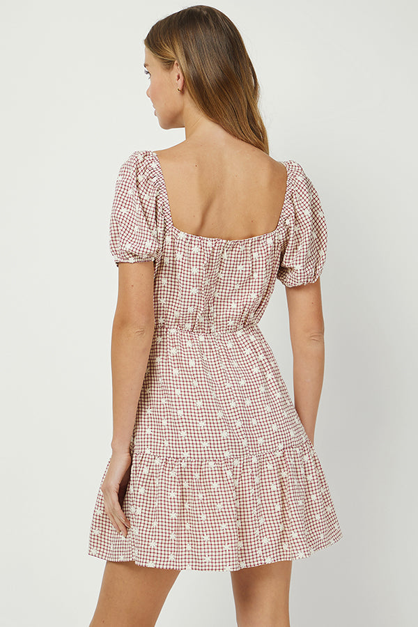 Cherrywood Check Dress - YD1435KJ