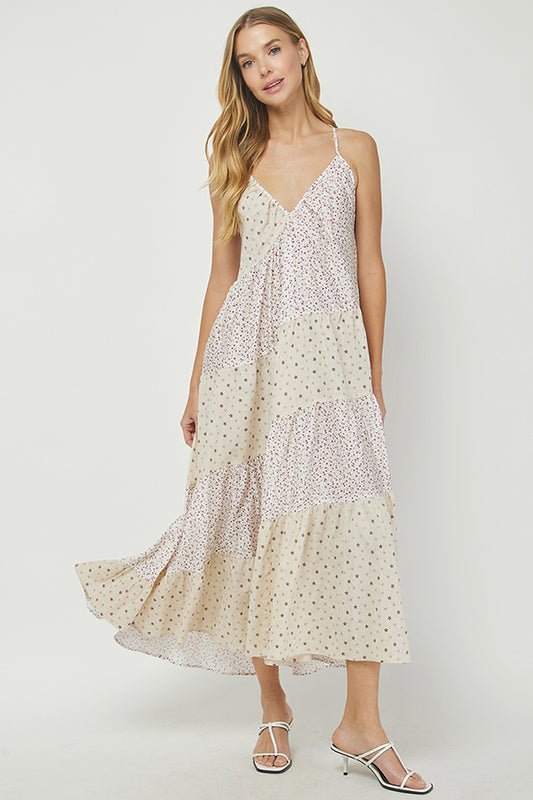 Serafina Floral Tiered Dress - YD1437BJ