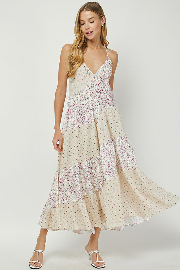 Serafina Floral Tiered Dress - YD1437BJ