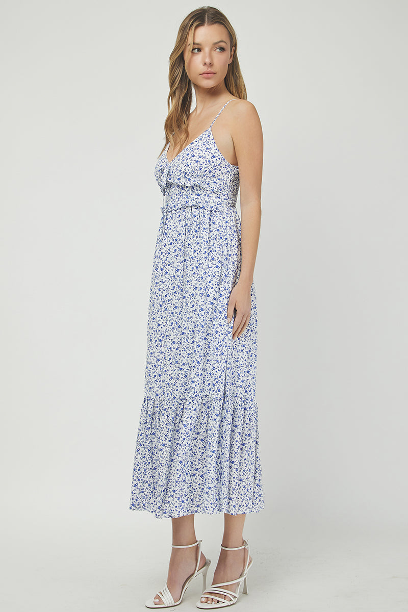 Ditsy Floral Print Midi Sundress - YD1483BJ01