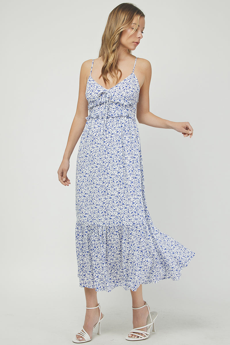 Ditsy Floral Print Midi Sundress - YD1483BJ01