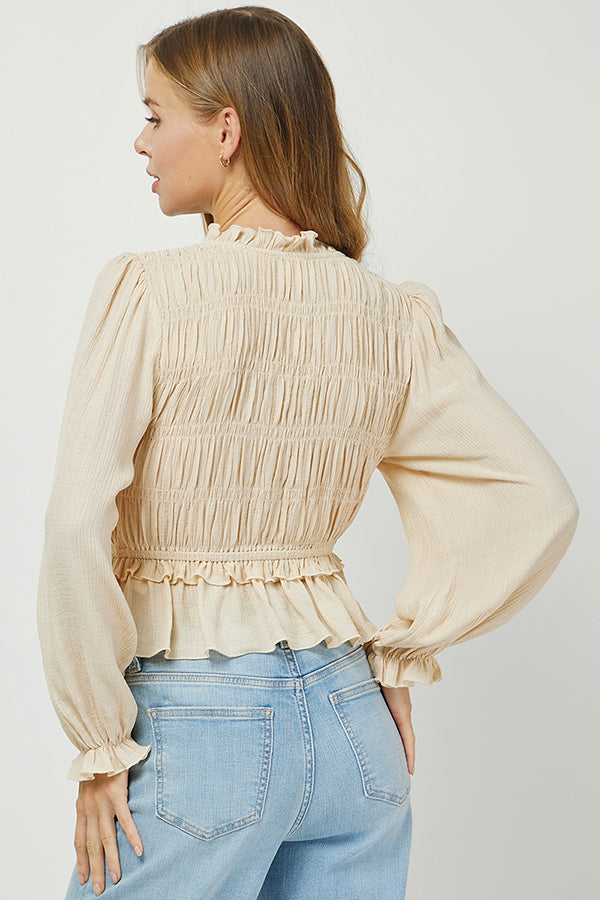 Sunkissed Ruffle Tie Top - YT3076KJ
