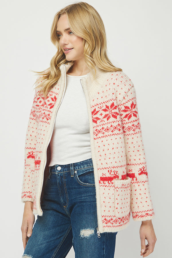 Holiday Cozy Knit Jacket - YW6036KJ