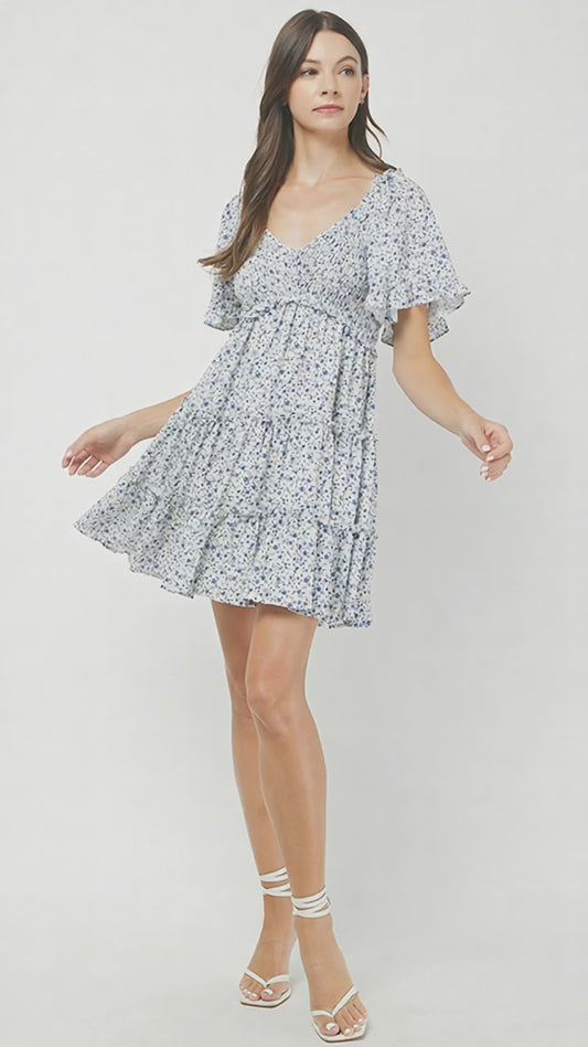 Bluebell Bloom Tiered Dress - YD1398BJ