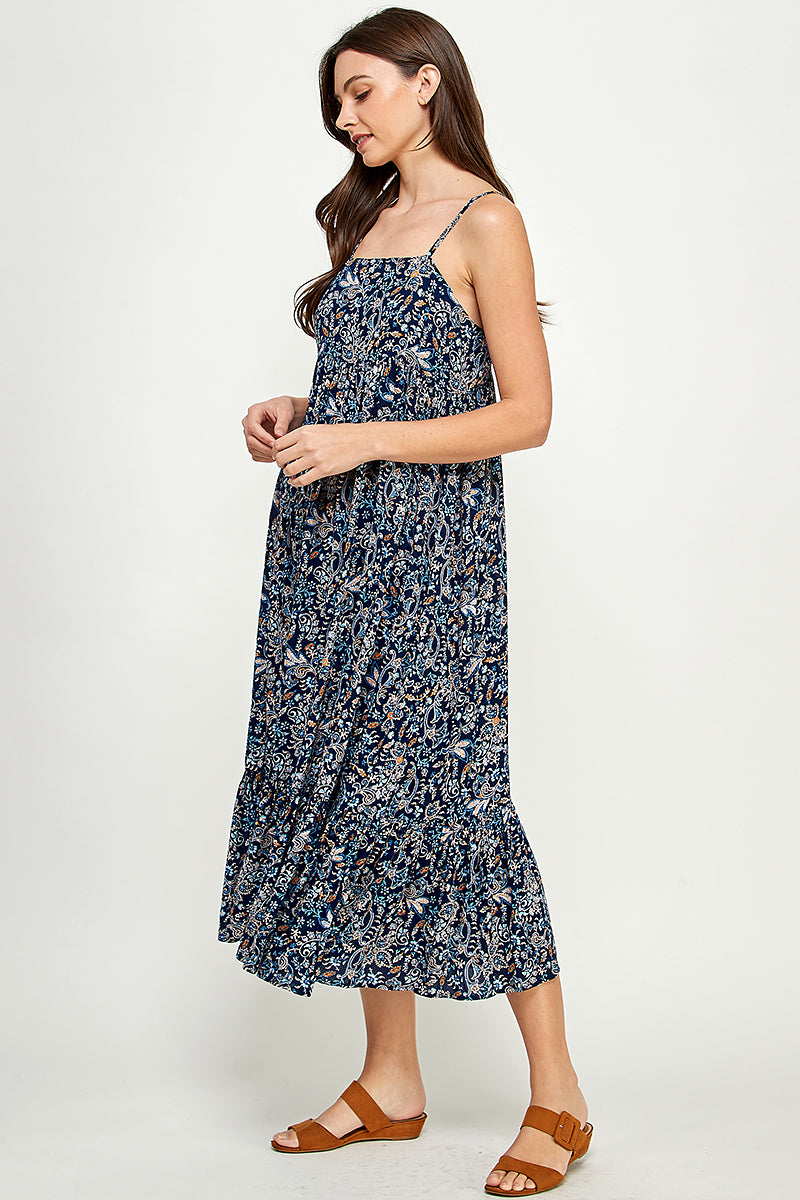 Yura Bohemian Paisley Maxi Dress - YD1182BJ