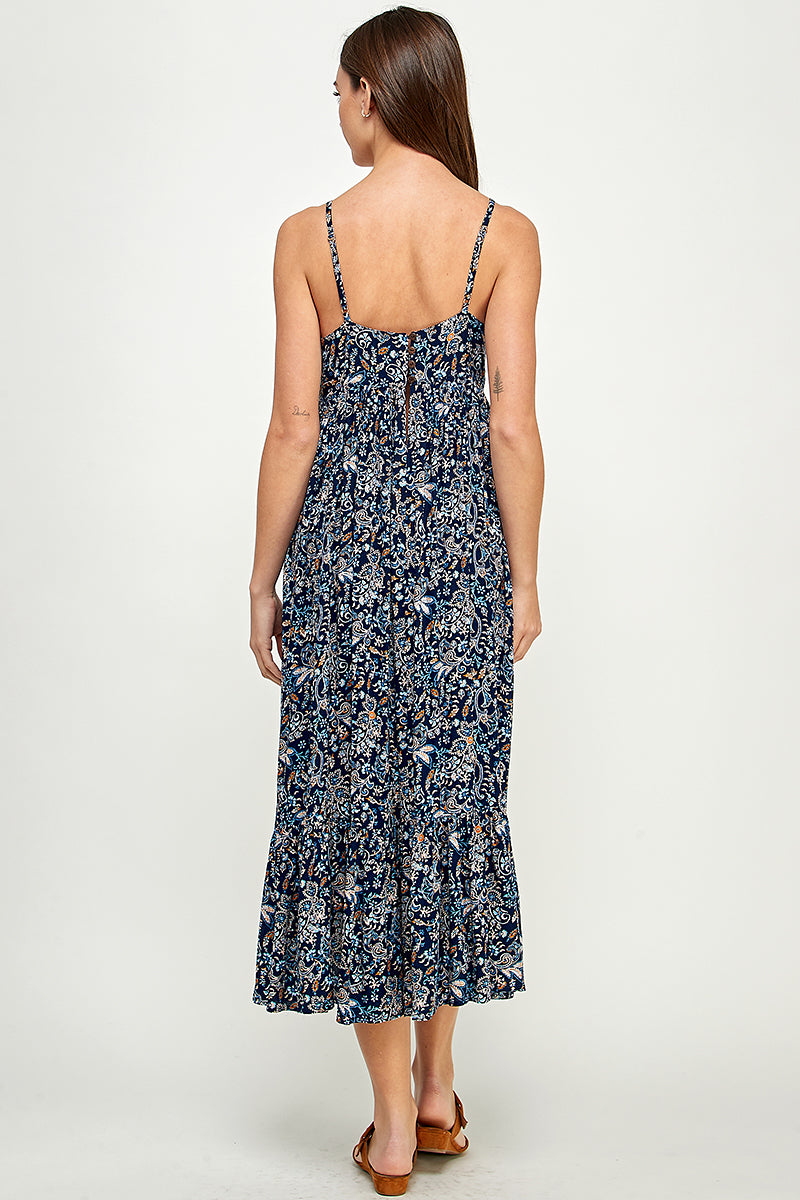 Yura Bohemian Paisley Maxi Dress - YD1182BJ